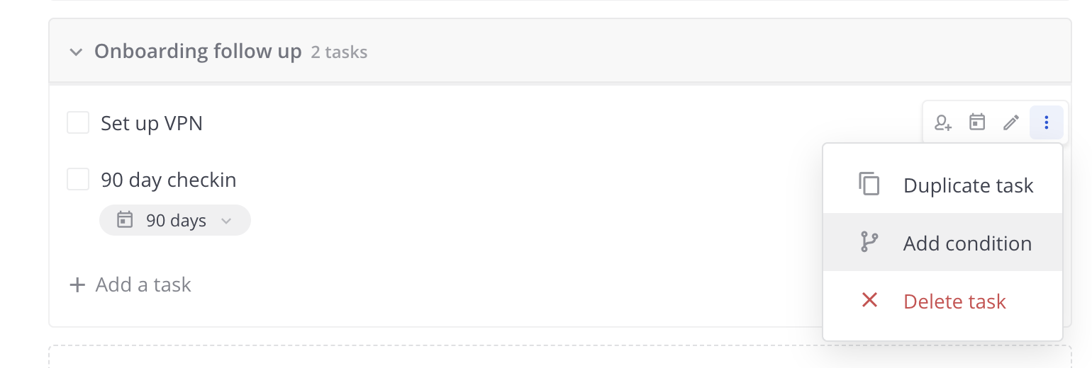 플레이북 조건을 추가하는 예시입니다.